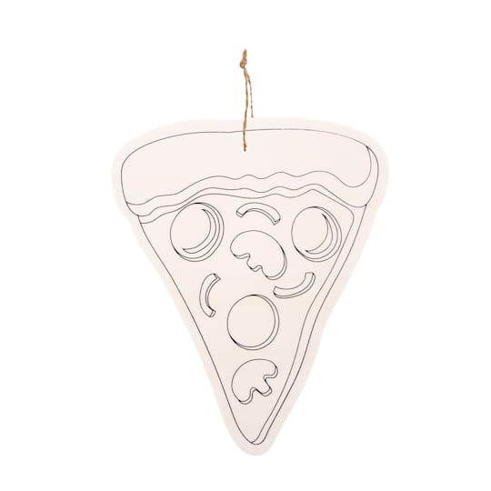Pizza Color-In Wood Ornament by Creatology&#x2122;